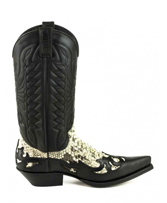 White python cowboy sales boots